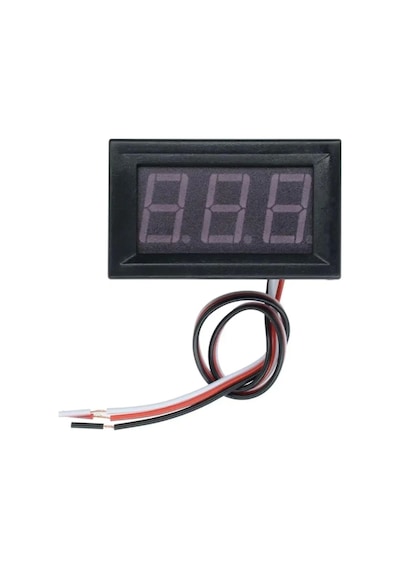 Dc 0-30v Digital Mavi Voltmetre 0.56 İnch 3 Telli Panel Tip