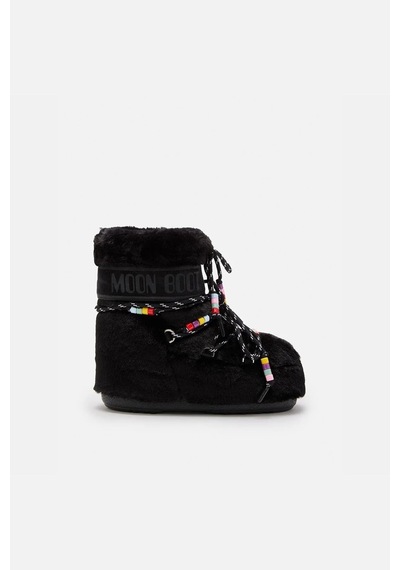 Moon Boot Icon Low Faux Fur Beads Kadın Bot 80d1409470 Siyah