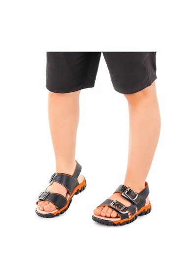 Kiko Kids Erkek Çocuk Sandalet Arz 2359 Siyah