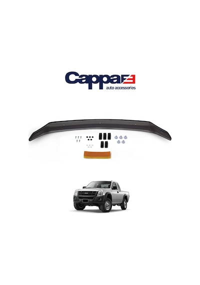 Cappafe Isuzu D-Max Ön Kaput Koruyucu Rüzgarlık 4Mm Abs 2006-1