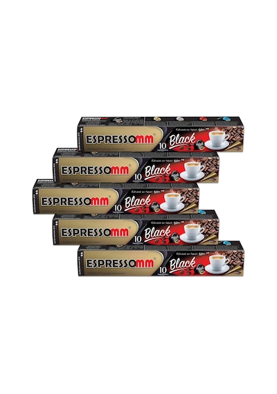 Espressomm Nespresso Uyumlu Black Kapsül Kahve 50 Adet