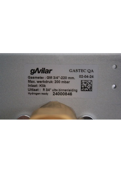 gAvilar GMB Paket 3 G4/G6 Hidrojen Uyumlu 100 mbar Gaz Regülatör ve Sayaç Bağlantı Seti