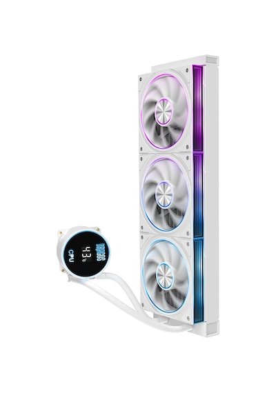 Dragos Frostbite V2 Dijital Isı Göstergeli Argb 360mm Beyaz İşlemci Sıvı Soğutucu