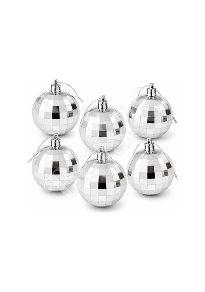 Yılbaşı Çam Ağacı Süsü Disko Topu Görünümlü 4 Cm 6 Lı