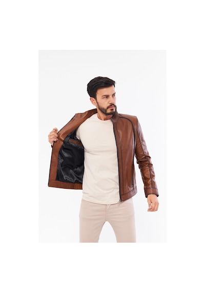 Derinss Der198 Hakiki Deri Erkek Taba Mont 001