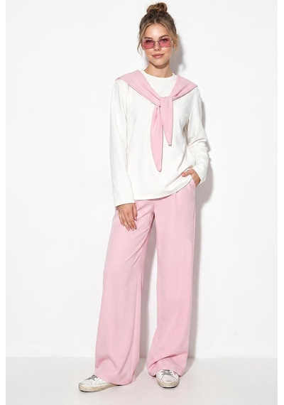 Shade Kadın Şal Detaylı Uzun Kollu Basic T-shirt Beli Lastikli Bol Pantolon Alt-üst Modal Takım 4126 60286249 - Pembe Shade Kadın Şal Detaylı Uzun Kollu Basic T-shirt Beli Lastikli Bol Pantolon Alt-üst Modal Takım 4126 60286249 - Pembe