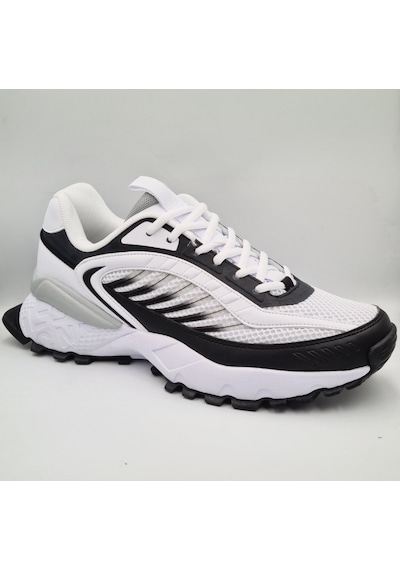 Lescon Stellar Traıl Beyaz Siyah Unisex Sneaker Spor Ayakkabı Beyaz - Siyah