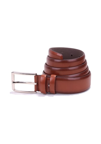 Dagoster DMK26-302 Taba 3.5 CM Suni Deri Erkek Kemer Taba