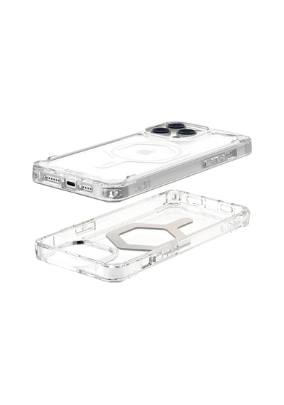 Newface Apple iPhone Uyumlu 14 Pro Kılıf Uag Plyo Magneticsafe Silikon Semeglbl - 96 - Şeffaf