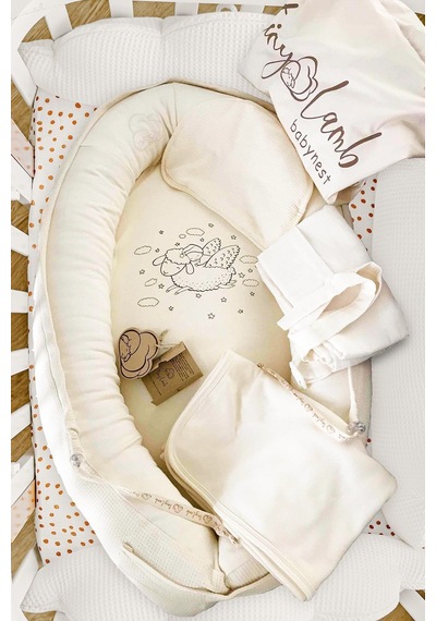 5 Parça Cocoon Unisex Uyku Seti Bebek Yuvası Babynest Seti
