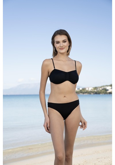 Estiva Luplu Straplez Bikini Takımı - Siyah