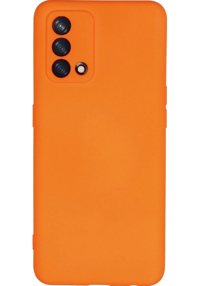 Newface Oppo A74 4g Kılıf Nano İçi Kadife Silikon Semeglbl - 16 - Turuncu