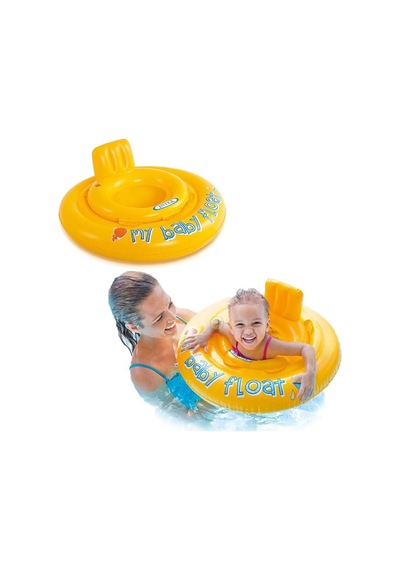 Intex My Baby Float Oturaklı Bebek Flatörü 70 Cm Çocuk Havuz Ve Deniz Simidi 6-12 Ay M-56585