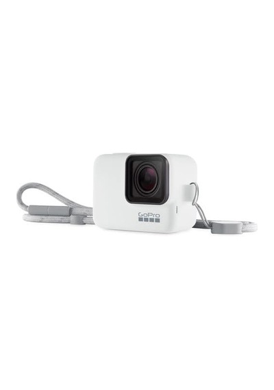 Gopro Bileklik + Slikon Kılıf Ve Boyunluk, Beyaz Hero7 Black