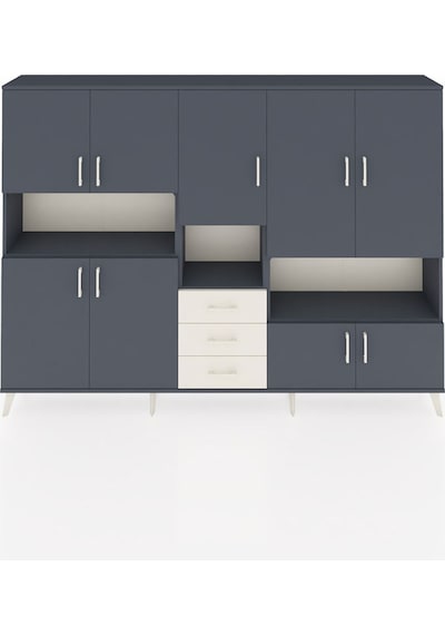 Arges Dolap 13 Raflı 3 Çekmeceli 9 Kapaklı 220x30x163 Antrasit-antrasit/aytaşı Antrasıt/aytası - Antrasıt Arges Dolap 13 Raflı 3 Çekmeceli 9 Kapaklı 220x30x163 Antrasit-antrasit/aytaşı Antrasıt/aytası - Antrasıt