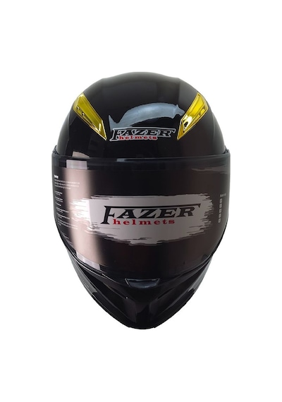 Fr-965 Black Motosiklet Kaskı Çene Açılır Güneş Vizörlü Motorcu Kask Siyah