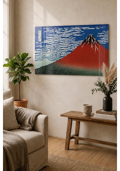 Katsushika Hokusai Fine Wind Clear Morning Red Fuji Kırmızı Fuj
