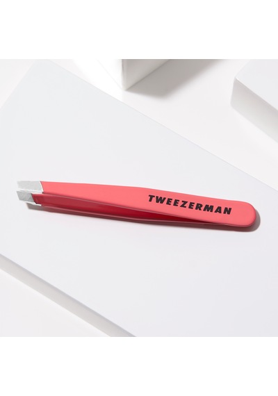 Tweezerman Mini Slant Tweezer Geranium Cımbız Mercan