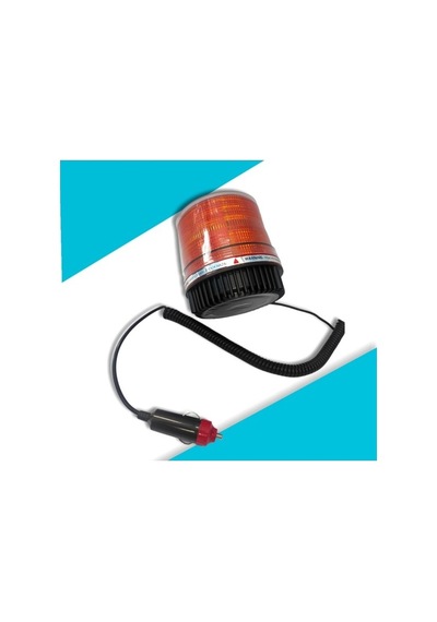 Mıknatıslı Tepe Lambası Turuncu 12v Led Tepe Acil Tehlike Tepe Uyarı Flaşör