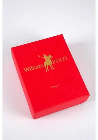 Williampolo Full Grain Deri Gold Toka Siyah Kadın Kemer Siyah