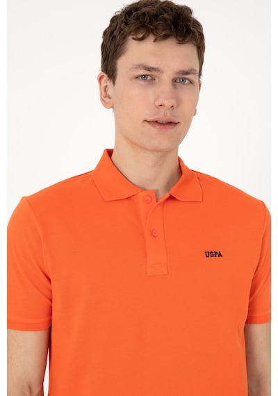 U.S. Polo Assn. Erkek Regular Fit Polo Yaka Nar Çiçeği Basic Tişört 50306007-VR039