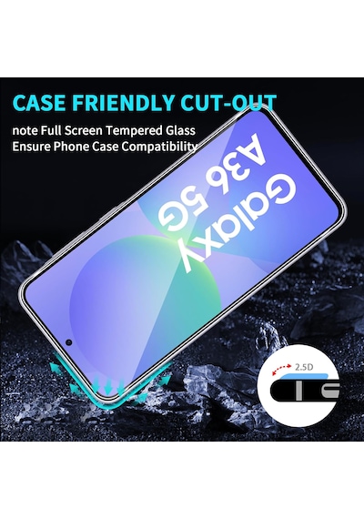 Samsung Galaxy A36 / A56 Uyumlu Ekran Koruyucu Kırılmaz Cam Şeffa