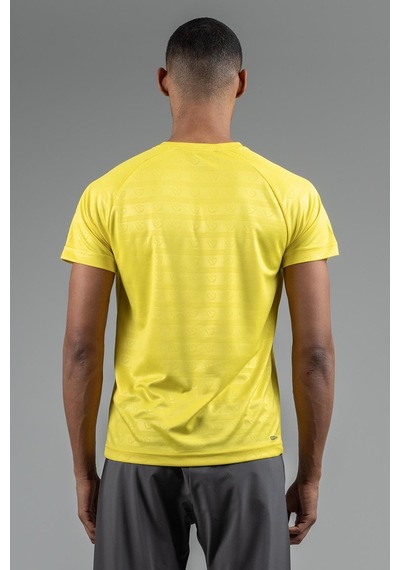 Maraton Regular Erkek Bisiklet Yaka Sarı T-shirt Sarı