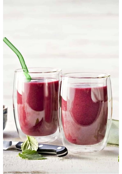 Madamev 2li Çift Cidarlı Bardak 300 Ml Ev Ofis Çay Fincanı Kahve Sunum Bardağı Dayanıklı Kupa Bardak Şeffaf