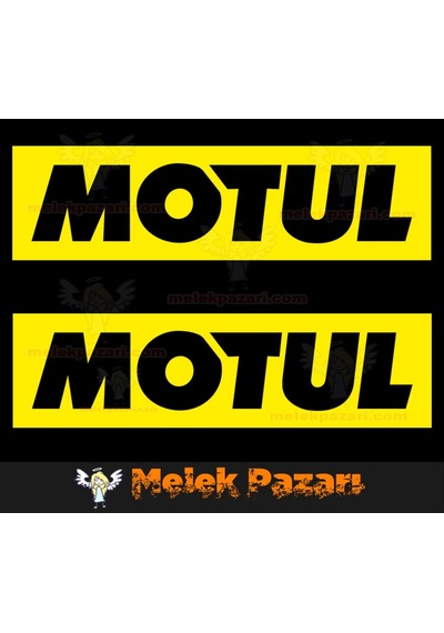 2 Adet Motul Yağ Bisiklet, Oto Sticker