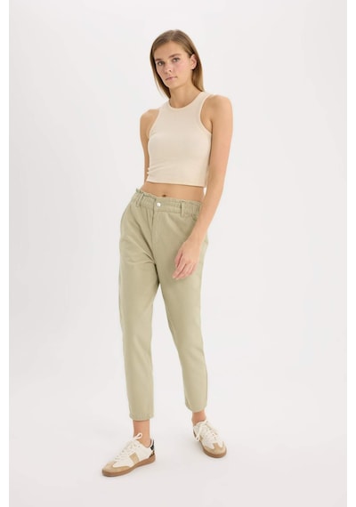 DeFacto Paperbag Gabardin Kumaş Pantolon Standart Paça Cepli S2790AZ25SPKH445