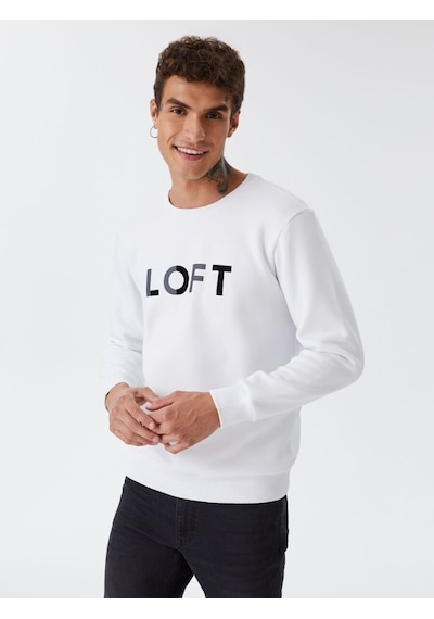 LOFT Regular Fit Erkek Sweatshirt Lf2028819 Q1.v1 Beyaz