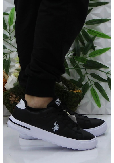 U.s. Polo Assn. Mango Siyah Beyaz Rahat Ürün Hafif Sneaker Erkek Ayakkabı 001