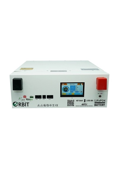 Orbit 48 V 100 Ah Lifepo4 Akü-ekranlı-metal Kasa