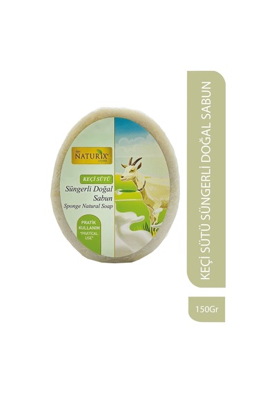 Naturix Keçi Sütü Süngerli Sabun 150 G