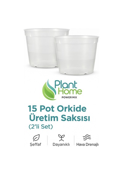 15 Pot Orkide Üretim Saksısı - 2 Adet