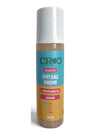 Croc Sıvı Saç Kremi 200ml Besleyici, Provitamin B5 + Keratin Bakımı, Kolay Tarama Sağlayan Formül