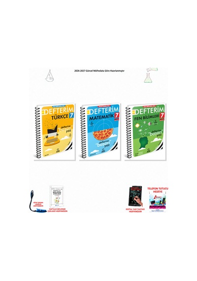 2026-2027 Arı Yayıncılık 7. Sınıf Tüm Dersler 3 Kitap Set Defterim T-m-f