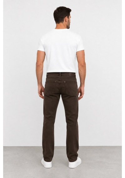 Bihan Store Erkek Regular Fit Jean Pantolon Günlük Ve Klasik Mc Clap 7209 Kahve