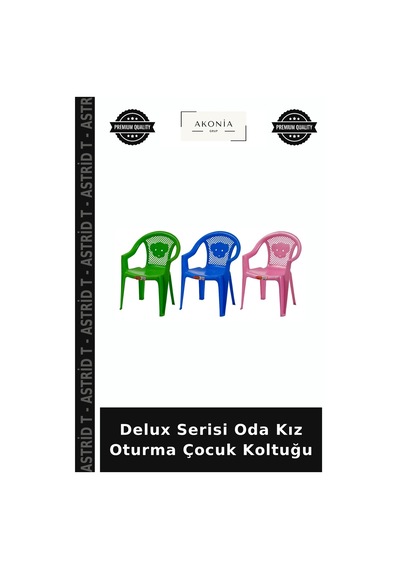 Delux Serisi Oda Kız Oturma Çocuk Koltuğu Çok Renkli