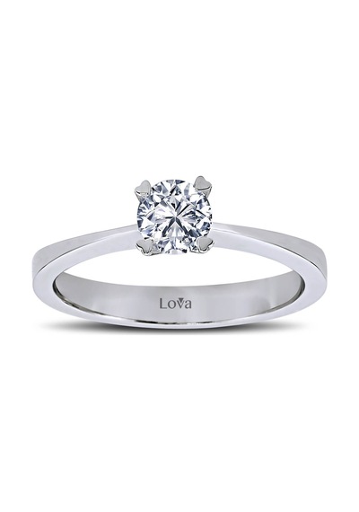 Lova G Renk 0,42 Karat Pırlanta Tektaş Yüzük - HRD Sertifikalı - 1030061