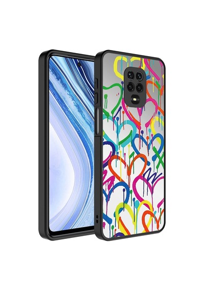 Xiaomi Uyumlu Redmi Note 9 Pro Kılıf Aynalı Desenli Kamera Korumalı Parlak Zore Mirror Kapak