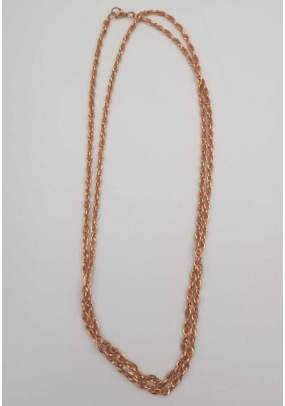 Vog Bükme Model Rose Renk Çelik 80 Cm Uzunluk Kolye Zincir Rose Gold Vog Bükme Model Rose Renk Çelik 80 Cm Uzunluk Kolye Zincir Rose Gold