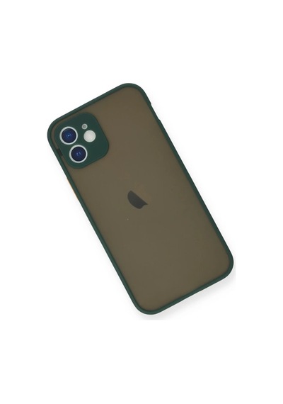 Apple Uyumlu iPhone 12 Mini Uyumlu Kılıf Montreal Silikon Kapak - Yeşil