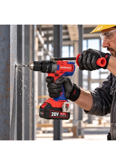 Workpro Wp390017 20volt 120nm. Kömürsüz Profesyonel Şarjlı Darbeli Matkap Akü Dahil Değildir