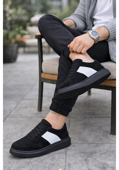 Mevese Lunex Erkek Bağcıklı Süet Günlük Spor Sneaker Ayakkabı - Siyah - Beyaz Siyah Beyaz Mevese Lunex Erkek Bağcıklı Süet Günlük Spor Sneaker Ayakkabı - Siyah - Beyaz Siyah Beyaz