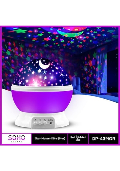 Star Master Gece Lambası Dönerli