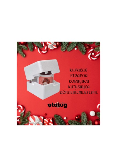 Yılbaşı Temalı Kupa Bardak Kb-61 Beyaz