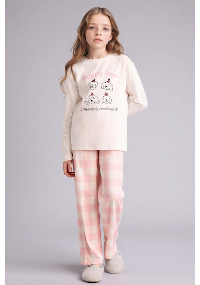 Defacto %100 Pamuklu 2'li Pijama Takımı Kız Çocuk H0102A826SP