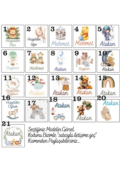 Kişiye Özel Baskılı 100 Adet Erkek Bebek Çikolatası Ve Teneke Kutu Seti -