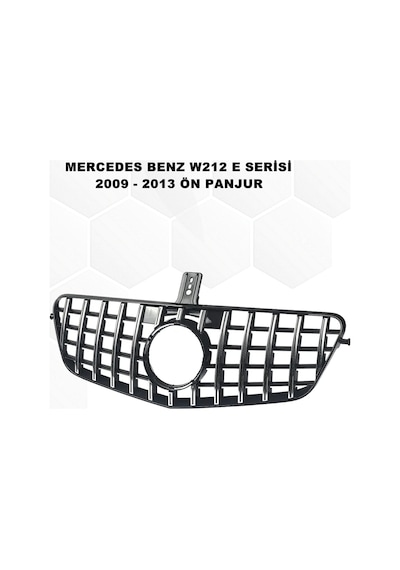 W212 GTR E Seri Spor Ön Panjur Izgaralı Piano Black-Krom 2009-2013